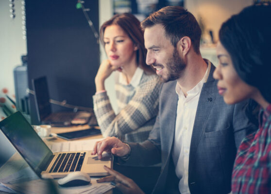 Business people. Business people working together in office.